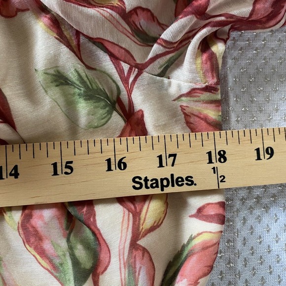 Lovers + Friends Bosworth Romper Floral Off Shoulder Long Sleeve beige Emory - Picture 14 of 16